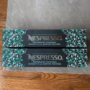 Nespresso Peppermint Pinwheel coffee sleeves